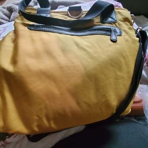 Unique big yellow crossbody bag by Ricardo Beverly hills